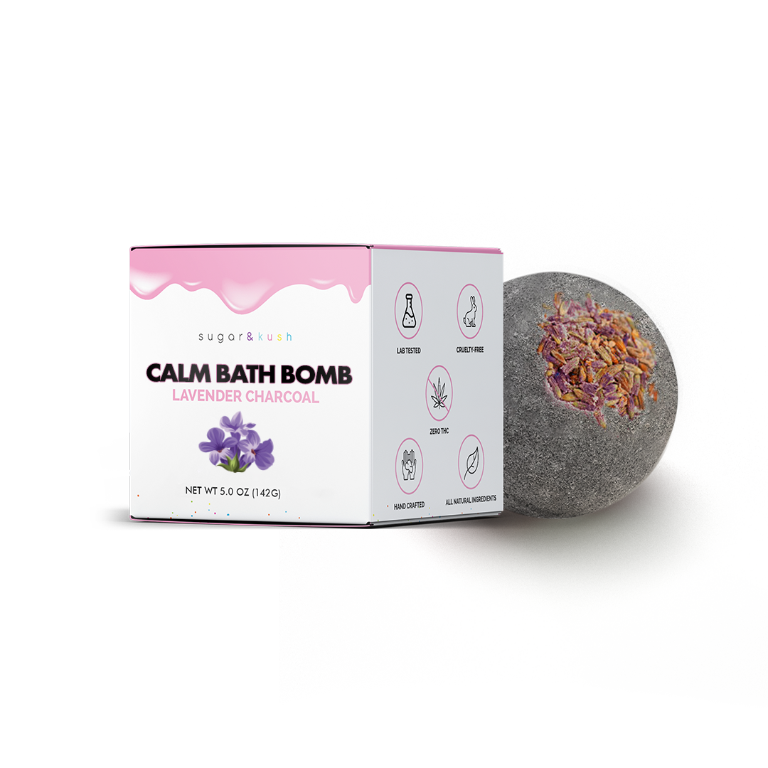 Lavender Charcoal Calm Bath Bomb